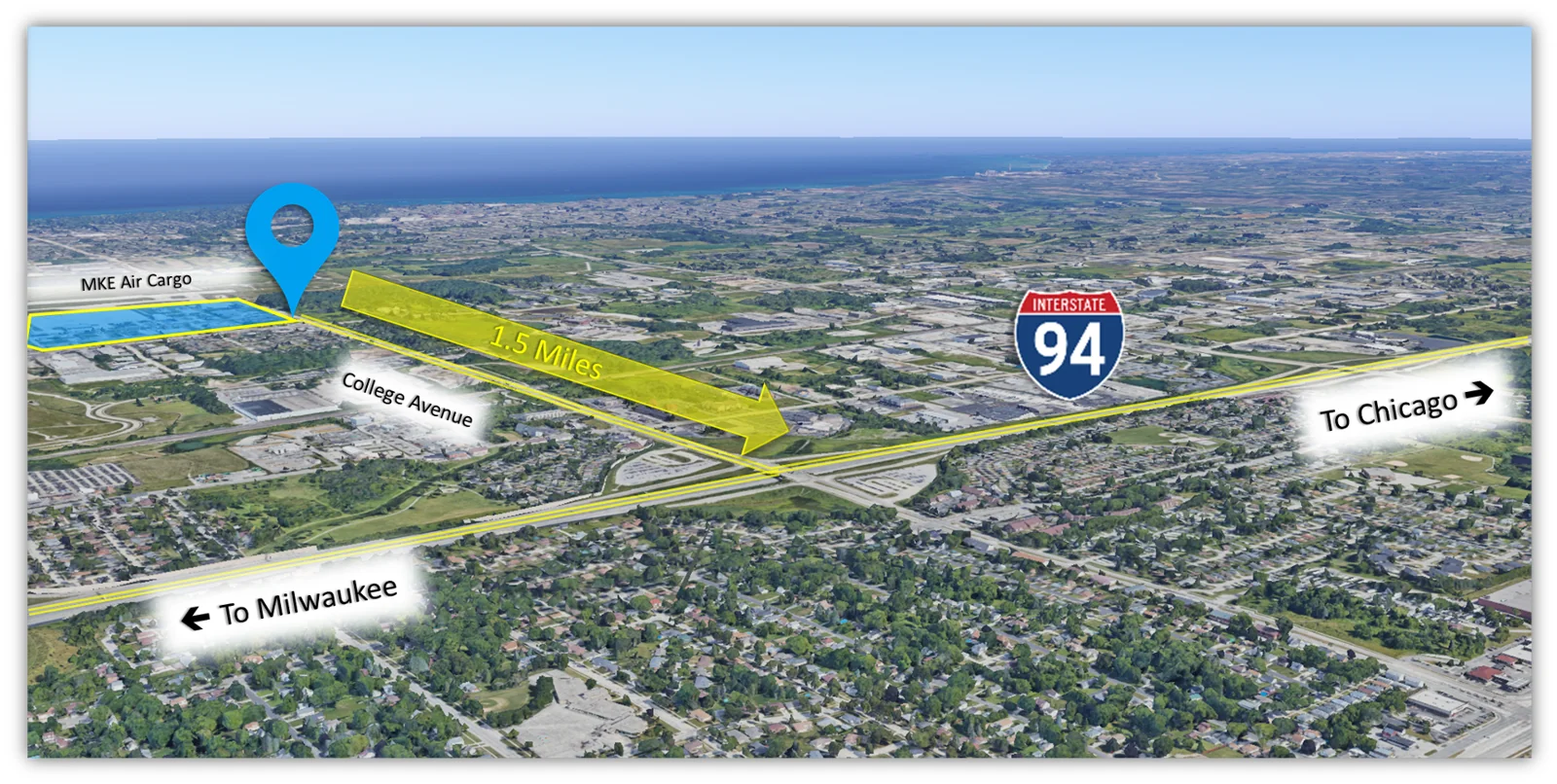 South Cargo Logistics Hub at Milwaukee Airport — Lease in Oak Creek, WI, photo 3 of 3