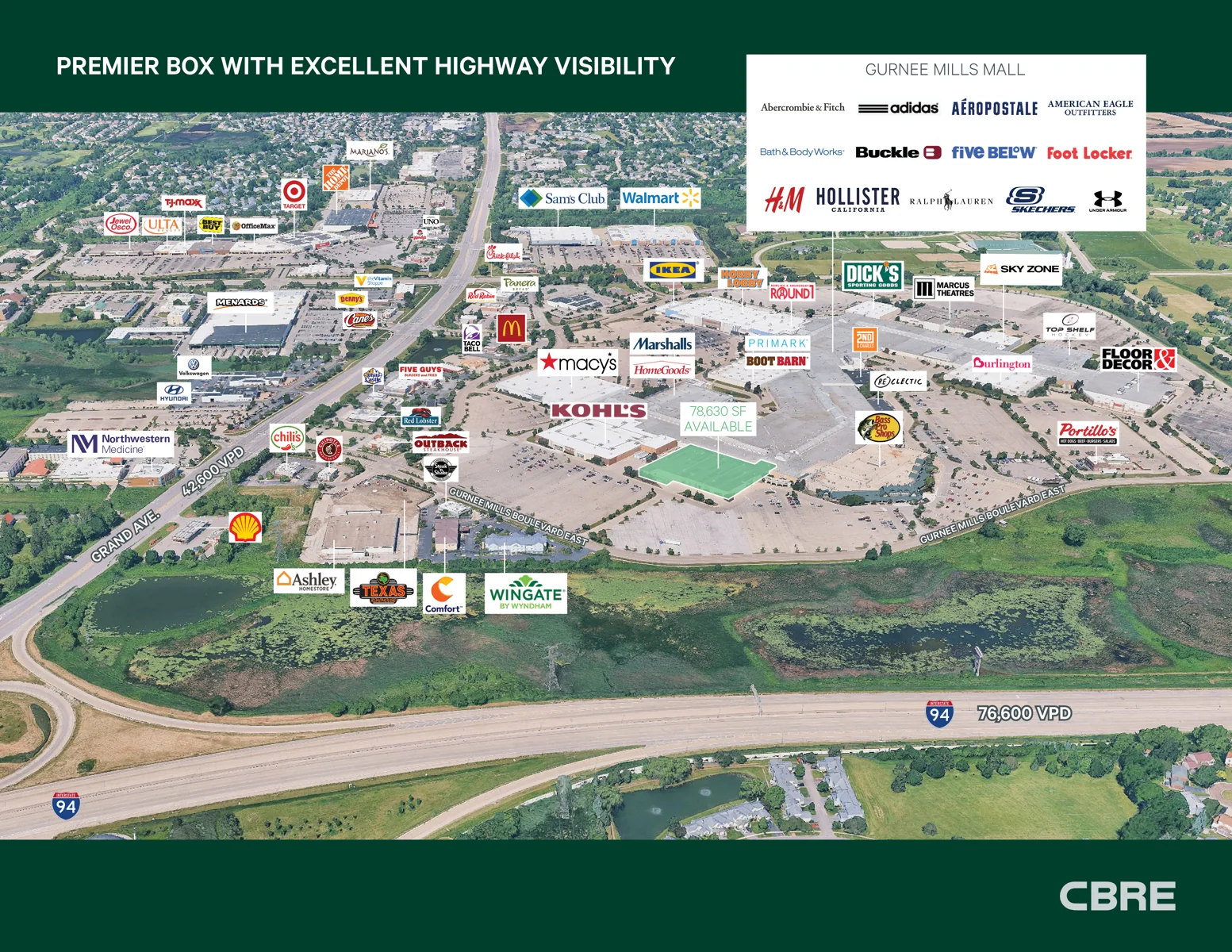 Gurnee Mills 78,630 SF Anchor Opportunity — Lease in Gurnee, IL, photo 6 of 7
