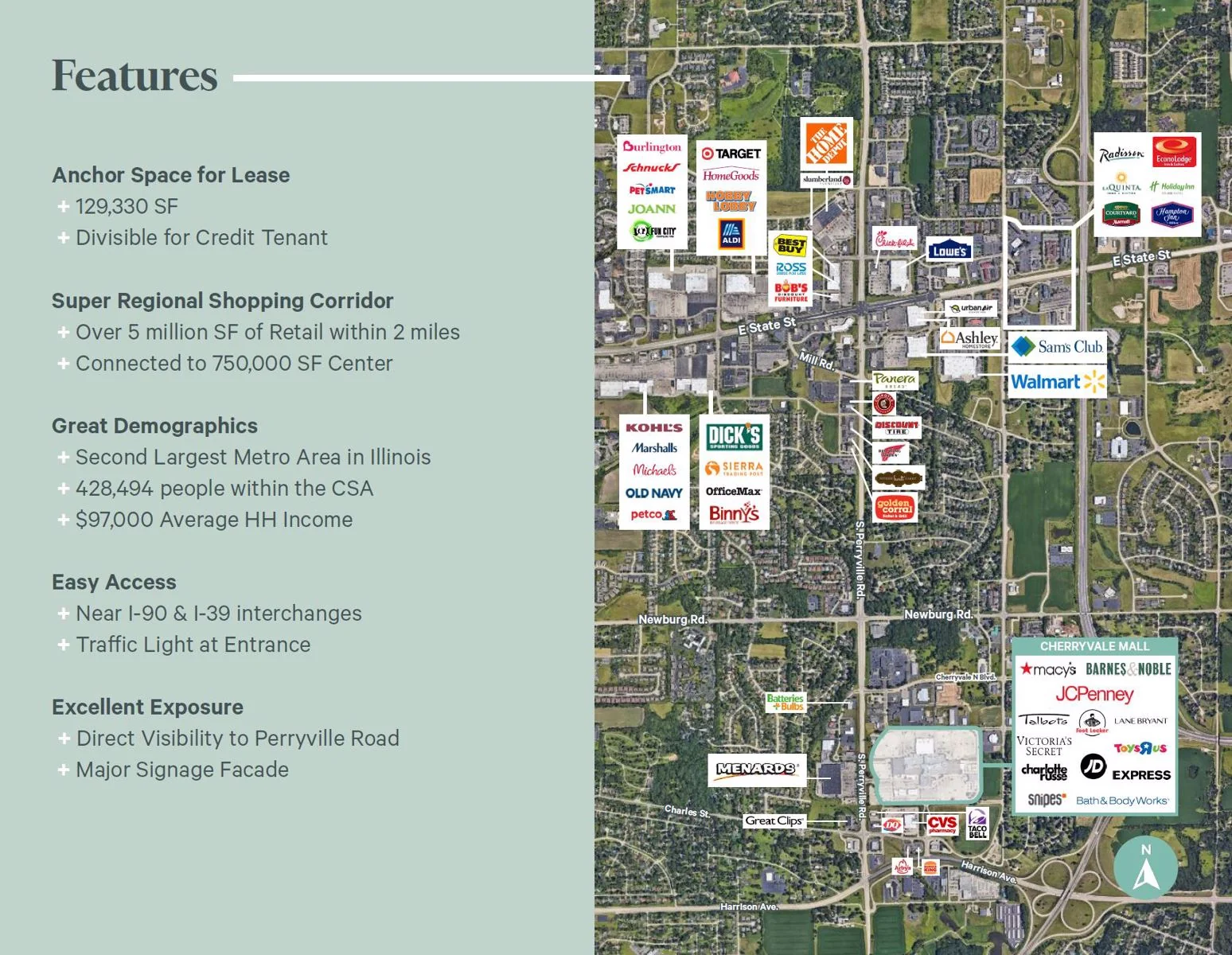 Cherryvale Mall Anchor — Lease in Rockford, IL, photo 2 of 2