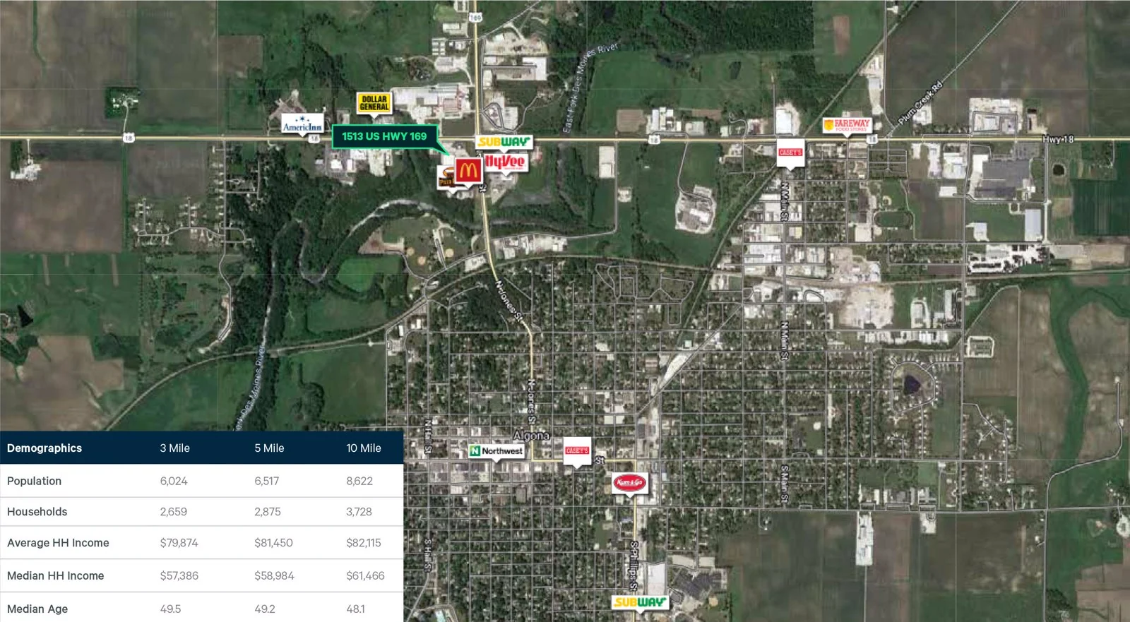 Retail in Algona, IA — Lease in Algona, IA, photo 3 of 3