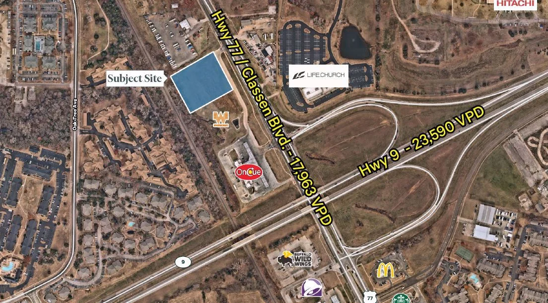 Retail Outparcel | NWC Hwy 9 and Classen Blvd in Norman