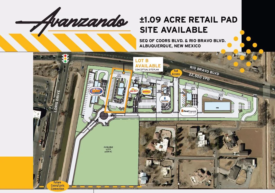 Avanzando Retail Pad Site — Lease in Albuquerque, NM, photo 2 of 2