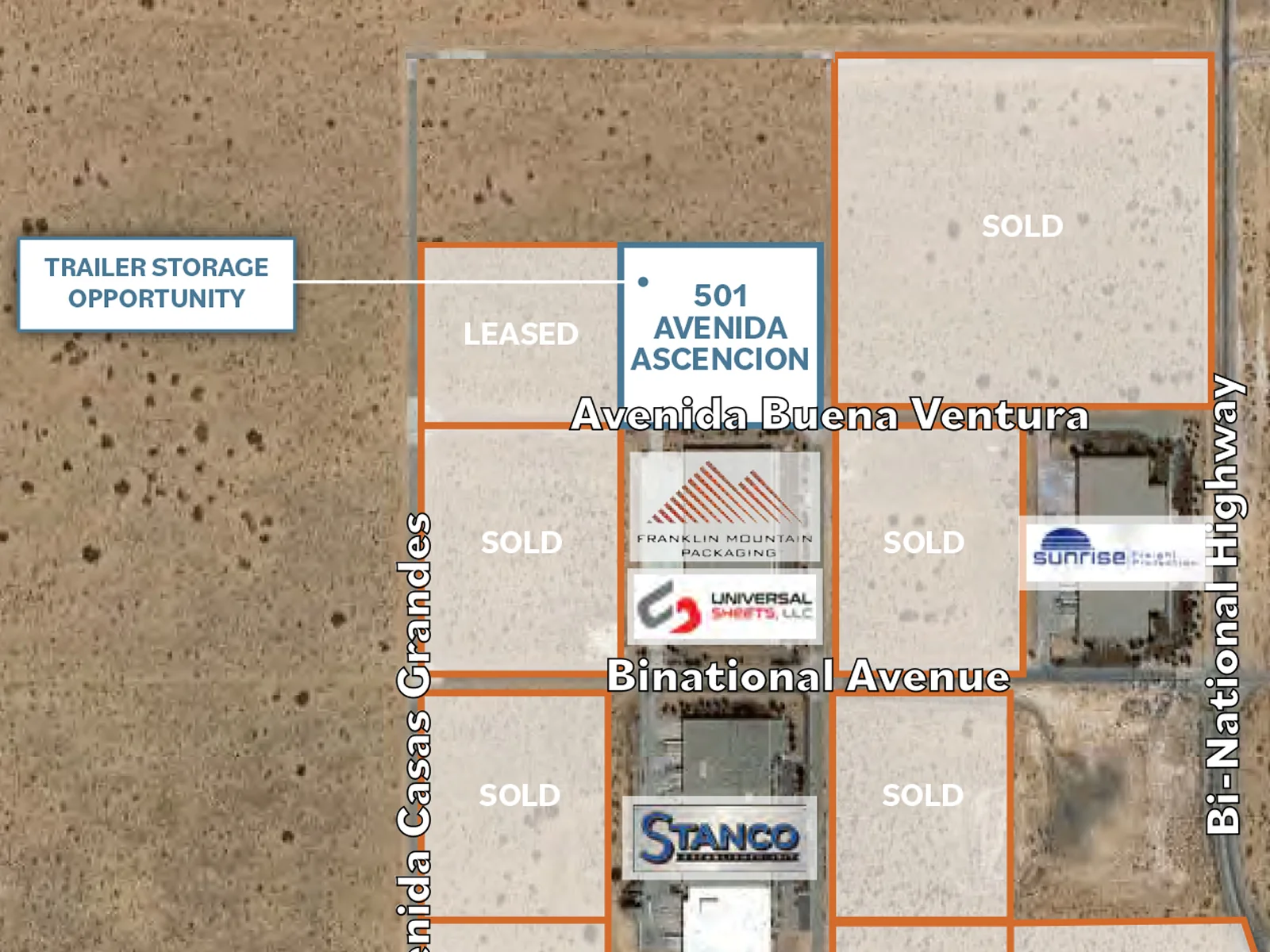 Trailer / Storage Opportunity — Lease in Santa Teresa, NM, photo 1 of 1