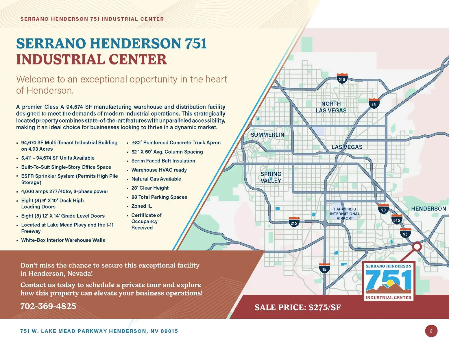 Serrano Henderson 751 Industrial Center — Lease in Henderson, NV, photo 3 of 5
