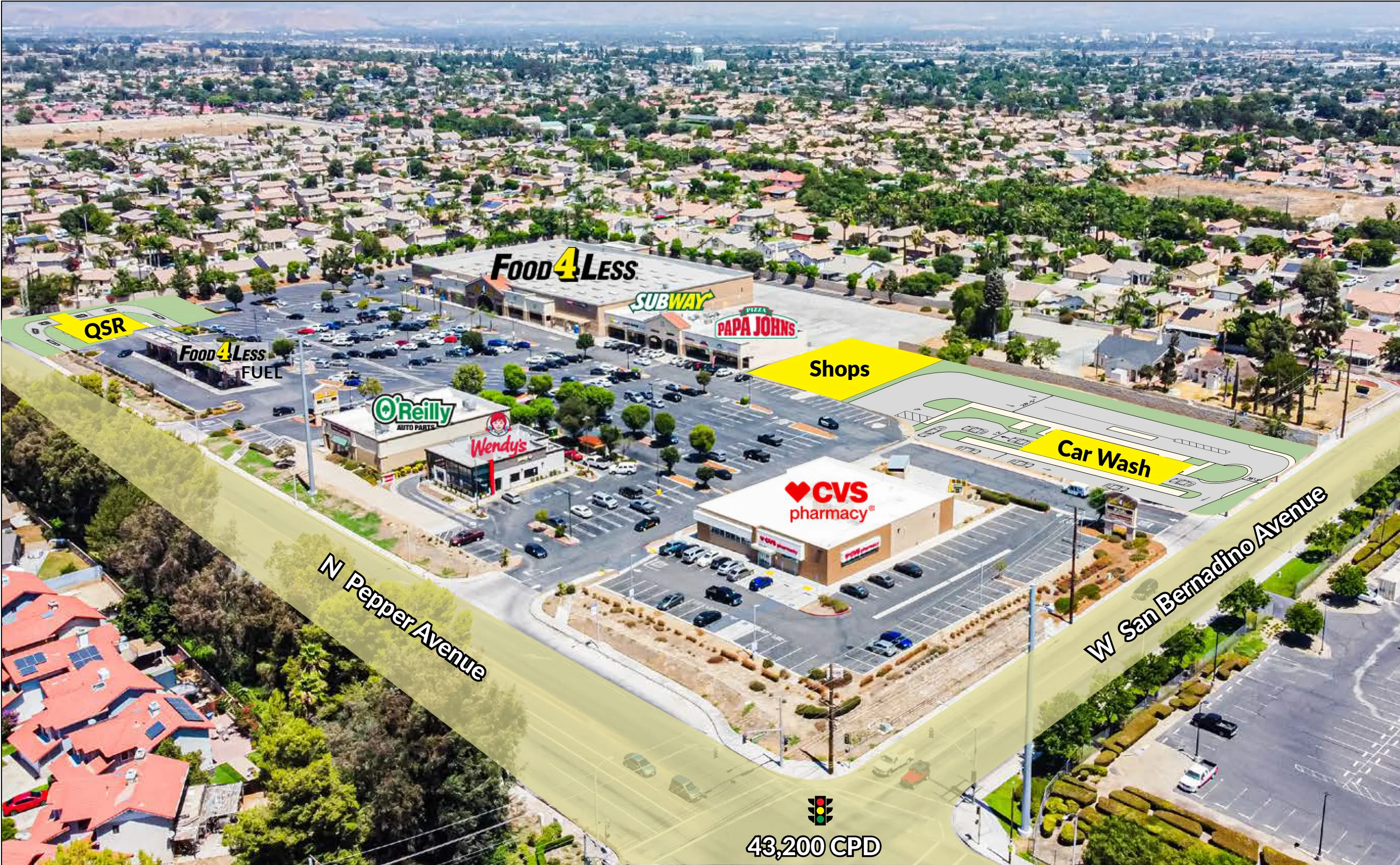 NEC Pepper Ave & San Bernardino — Lease in Colton, CA, photo 3 of 3