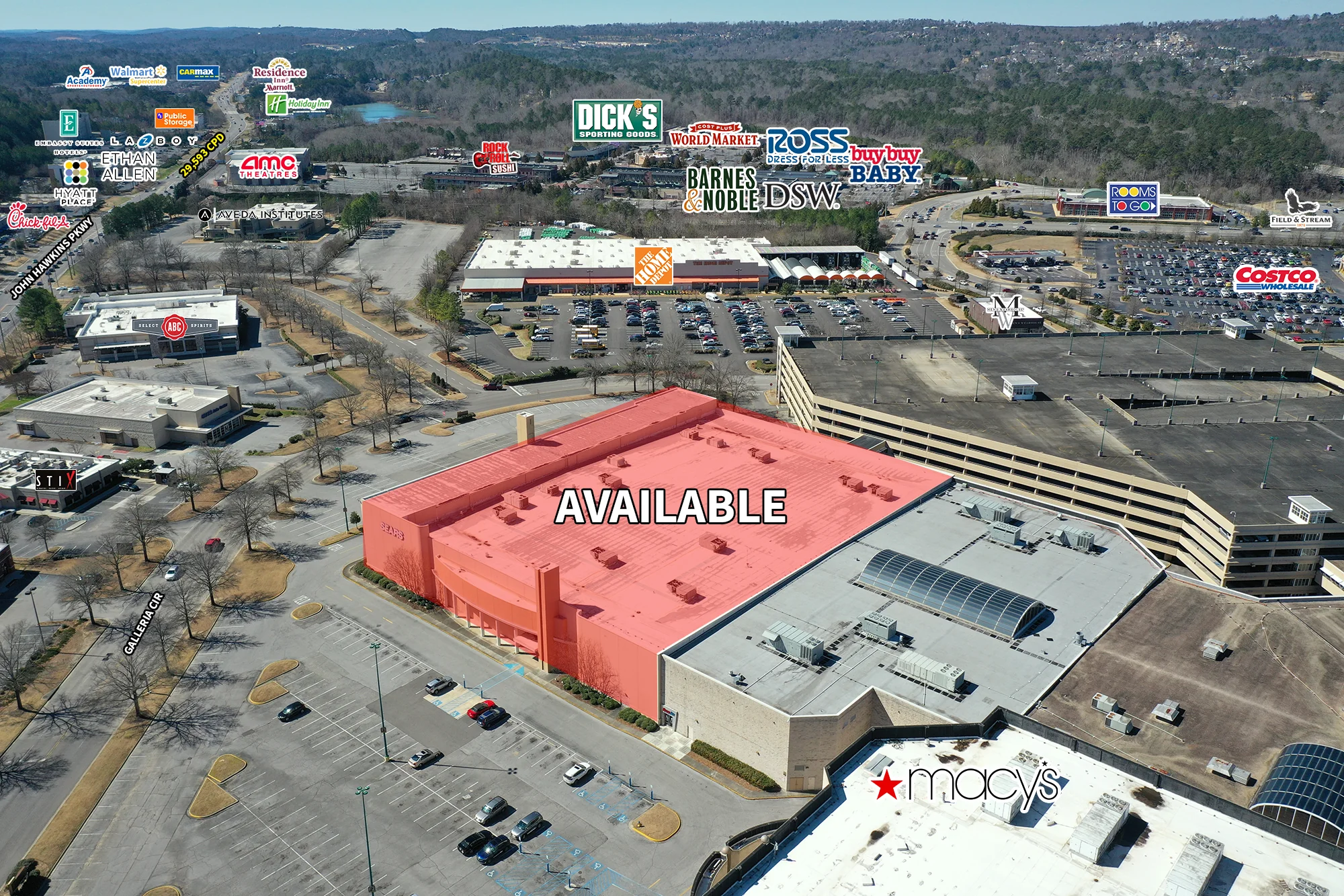 Former Sears — Lease in Hoover, AL, photo 1 of 4