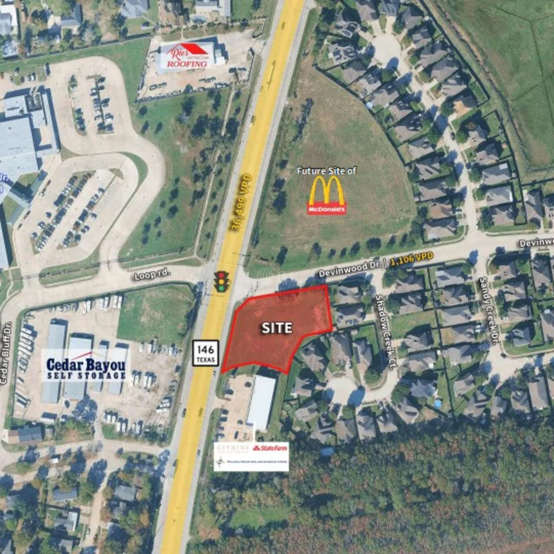 Hwy 146 & Devinwood Dr — Lease in Baytown, TX, photo 3 of 4