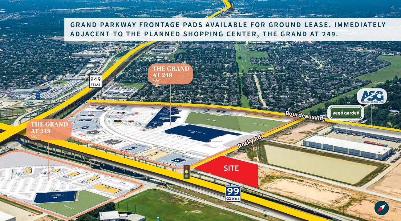 Grand Parkway & Rocky Road Pad — Lease in Tomball, TX, photo 1 of 4