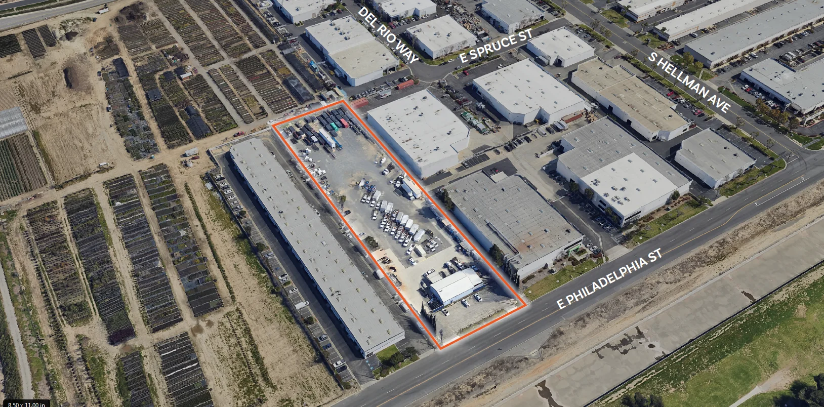 2151 E Philadelphia St - land in Ontario, CA