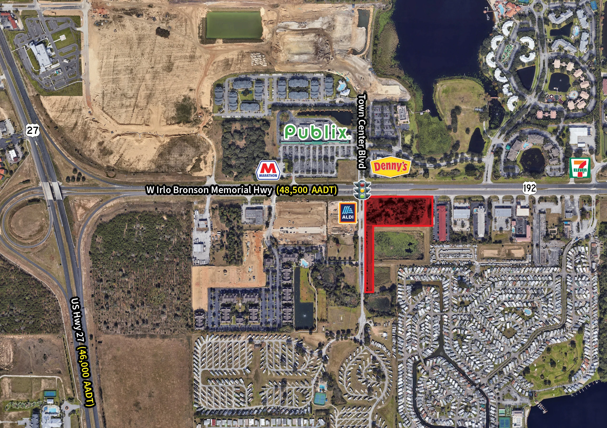 SEC of 192 and Town Center Blvd — Lease in Davenport, FL, photo 1 of 5