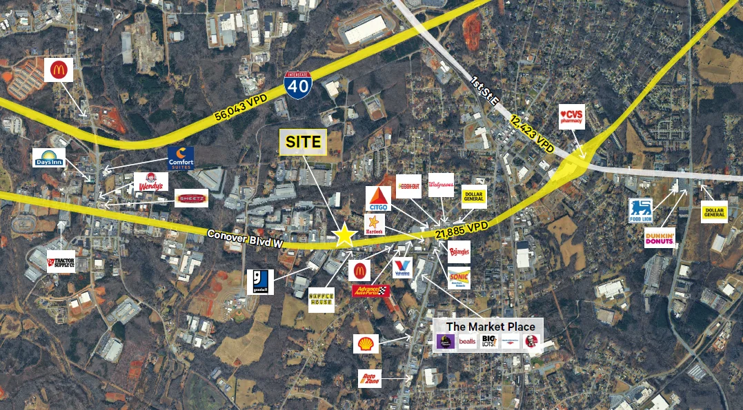 Retail in Conover, NC — Lease in Conover, NC, photo 1 of 3