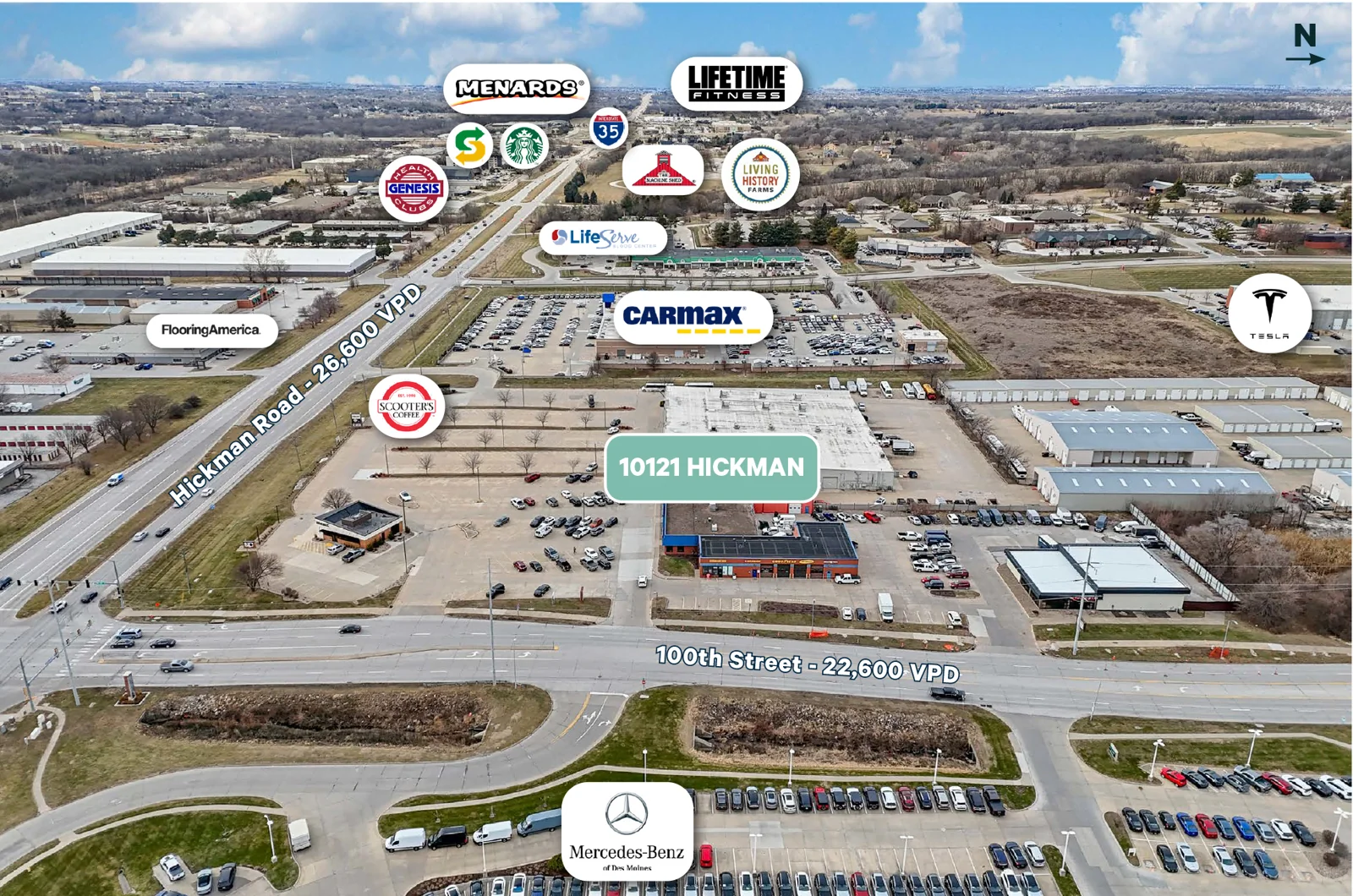 Hickman Road Retail Showroom — Lease in Urbandale, IA, photo 3 of 3