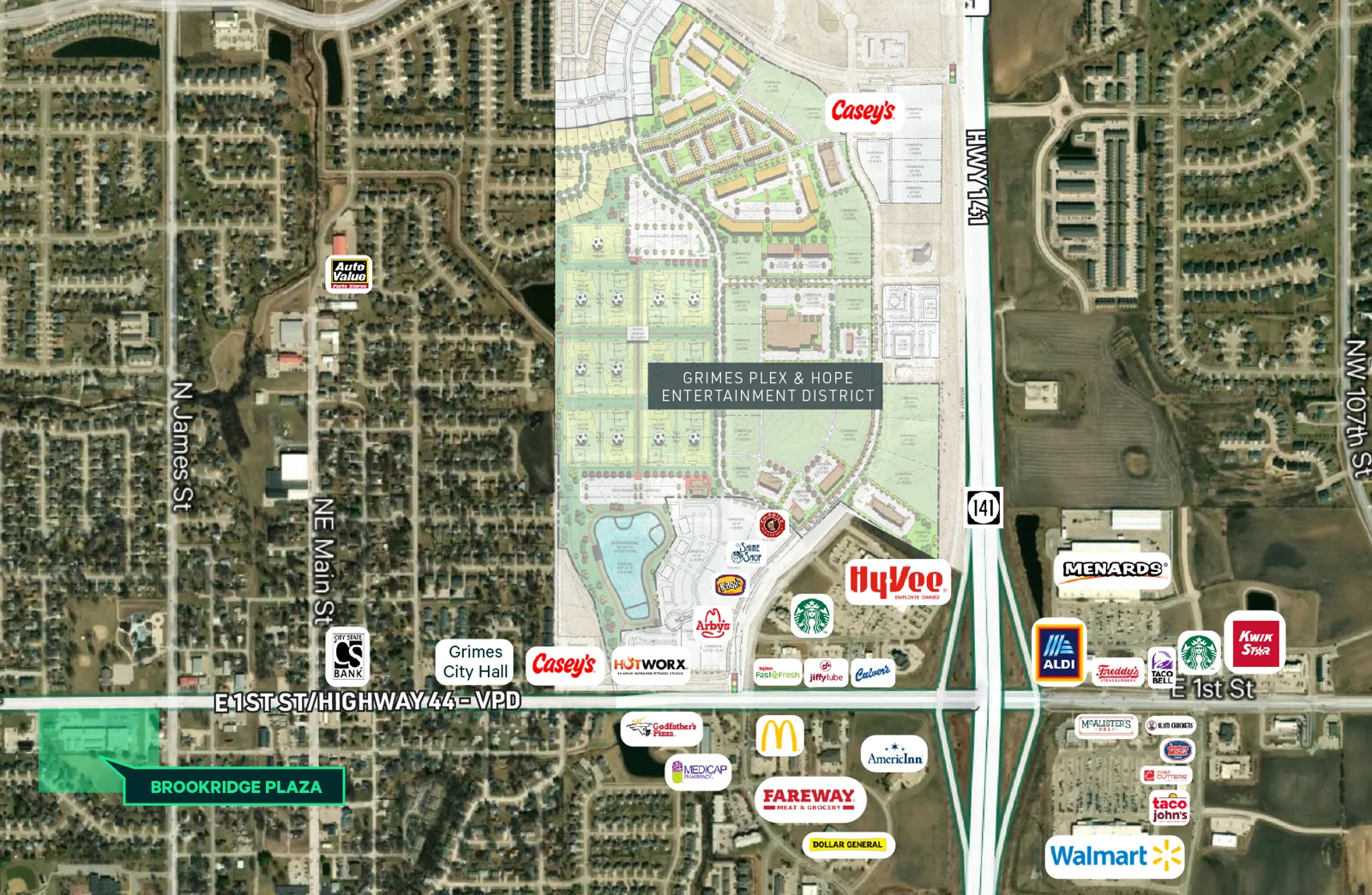 Brookridge Plaza — Lease in Grimes, IA, photo 1 of 4