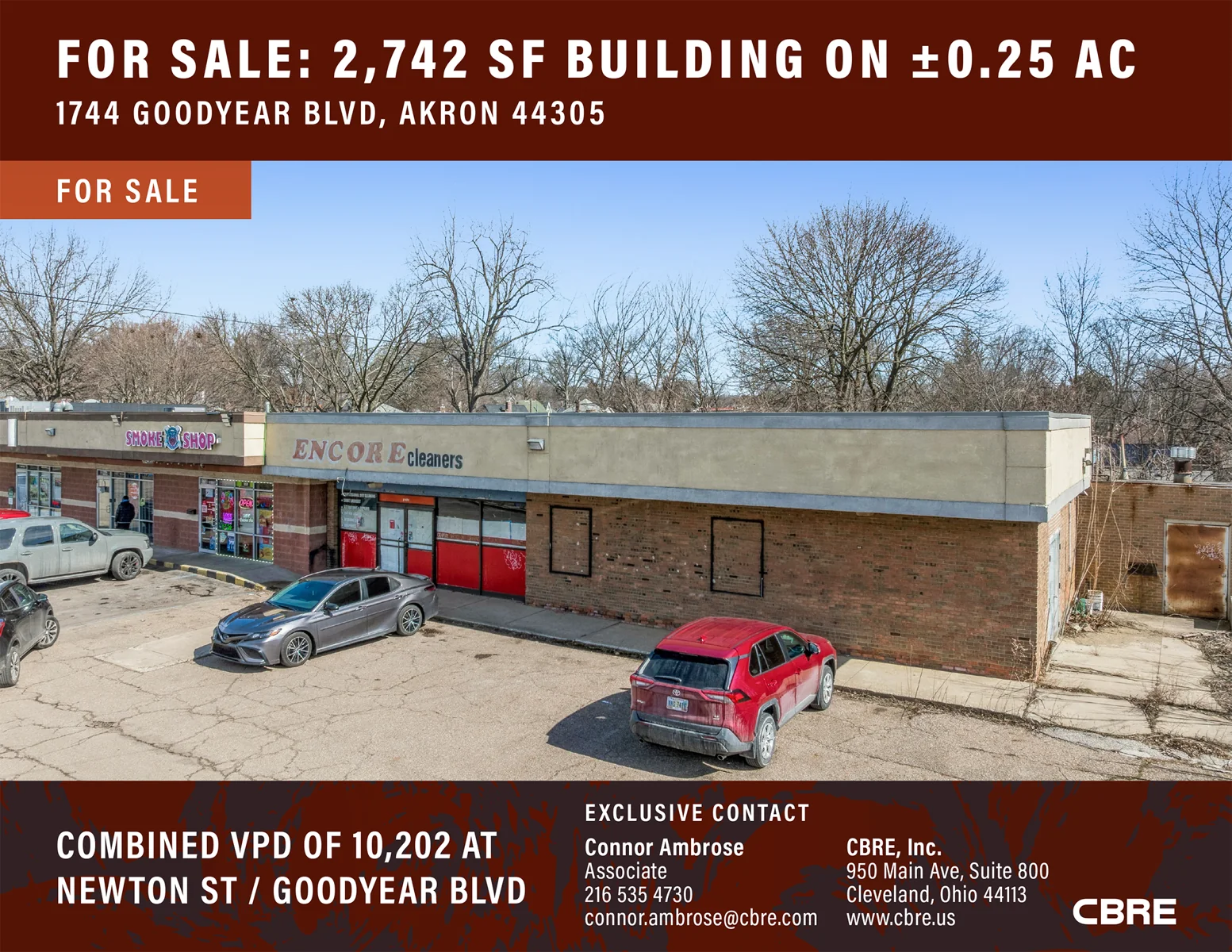 2,742 SF Building on ±0.25 AC — Sale in Akron, OH, photo 1 of 5