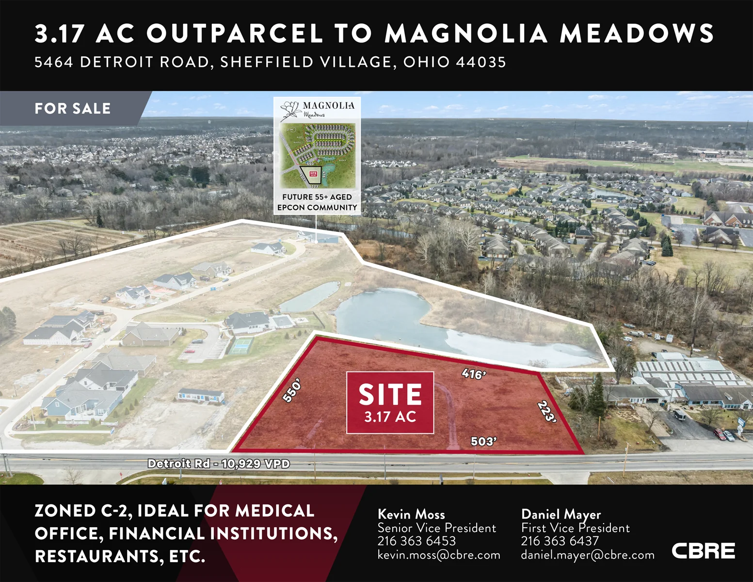 3.17 AC Outparcel to Magnolia Meadows — Sale in Sheffield, OH, photo 1 of 5