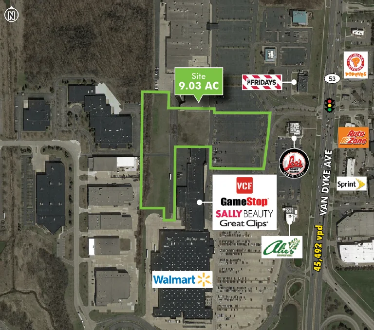 Walmart Outparcel — Sale in Sterling Heights, MI, photo 1 of 1