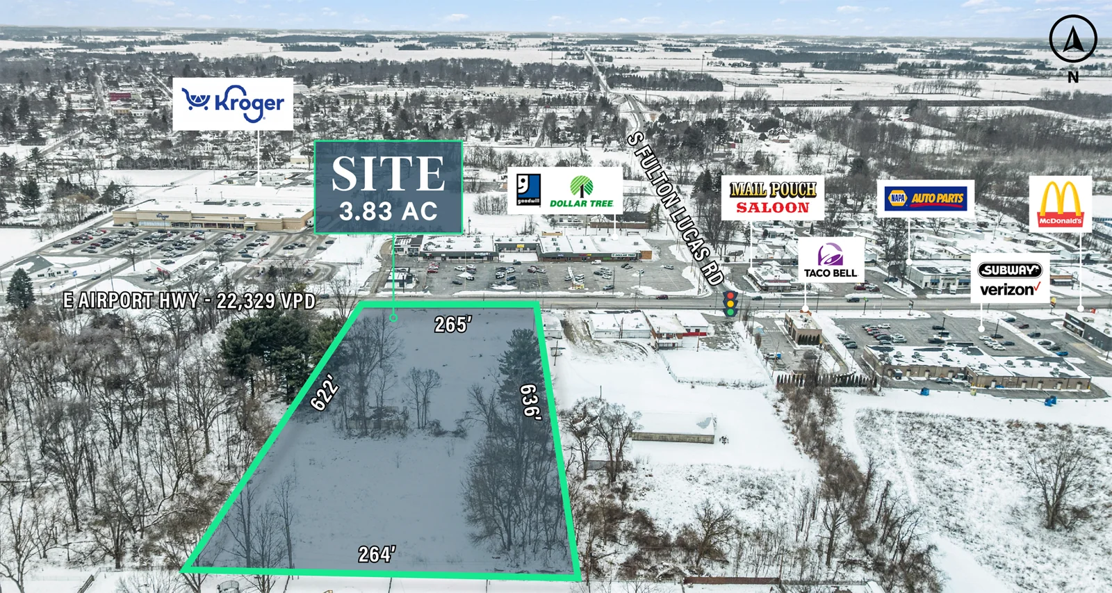 3.83 AC Available — Sale in Swanton, OH, photo 1 of 3