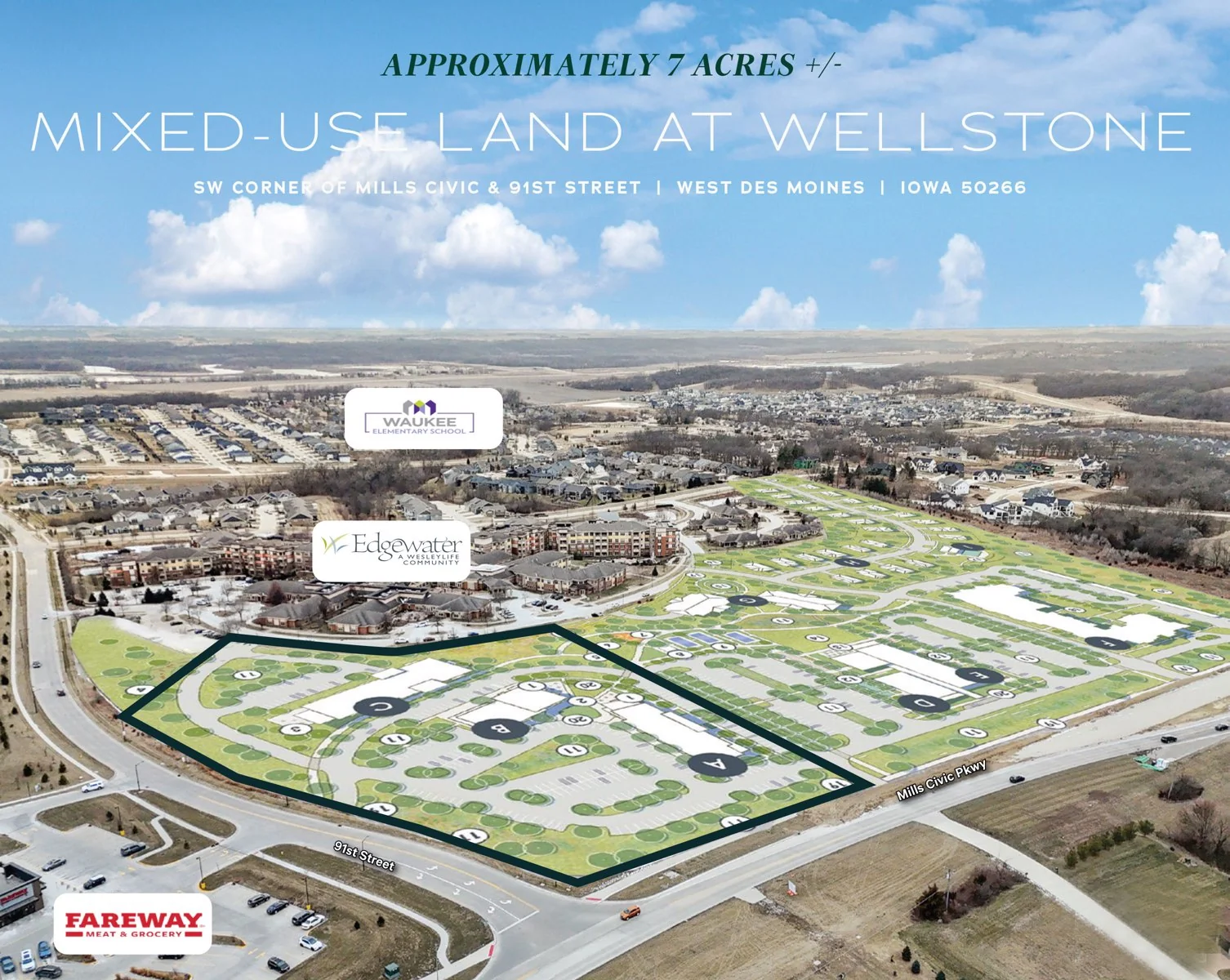 Mixed-Use Land @ Wellstone — Sale in West Des Moines, IA, photo 1 of 4