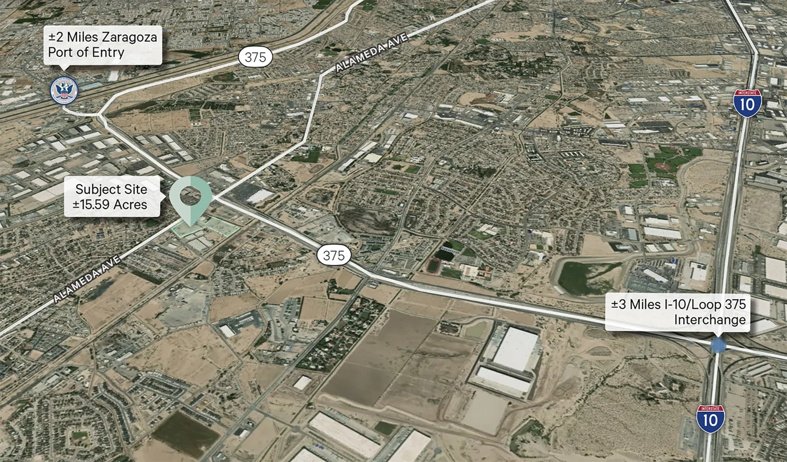 15.59 Acres - Development Ready Land — Sale in El Paso, TX, photo 2 of 4