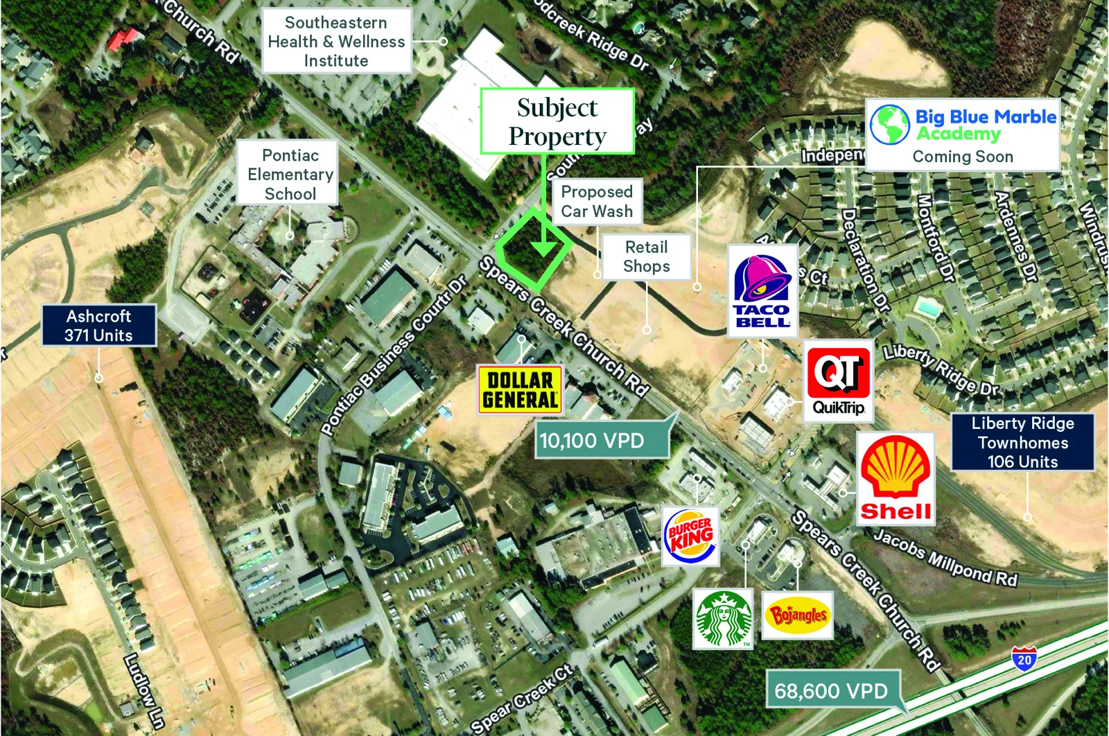 Land in Elgin, SC — Sale in Elgin, SC, photo 1 of 2