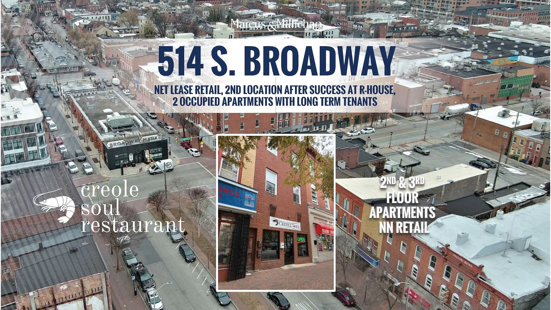 514 S. Broadway | Updated Cap 9.54% | NN Retail and… — Sale in Baltimore, MD, photo 1 of 2