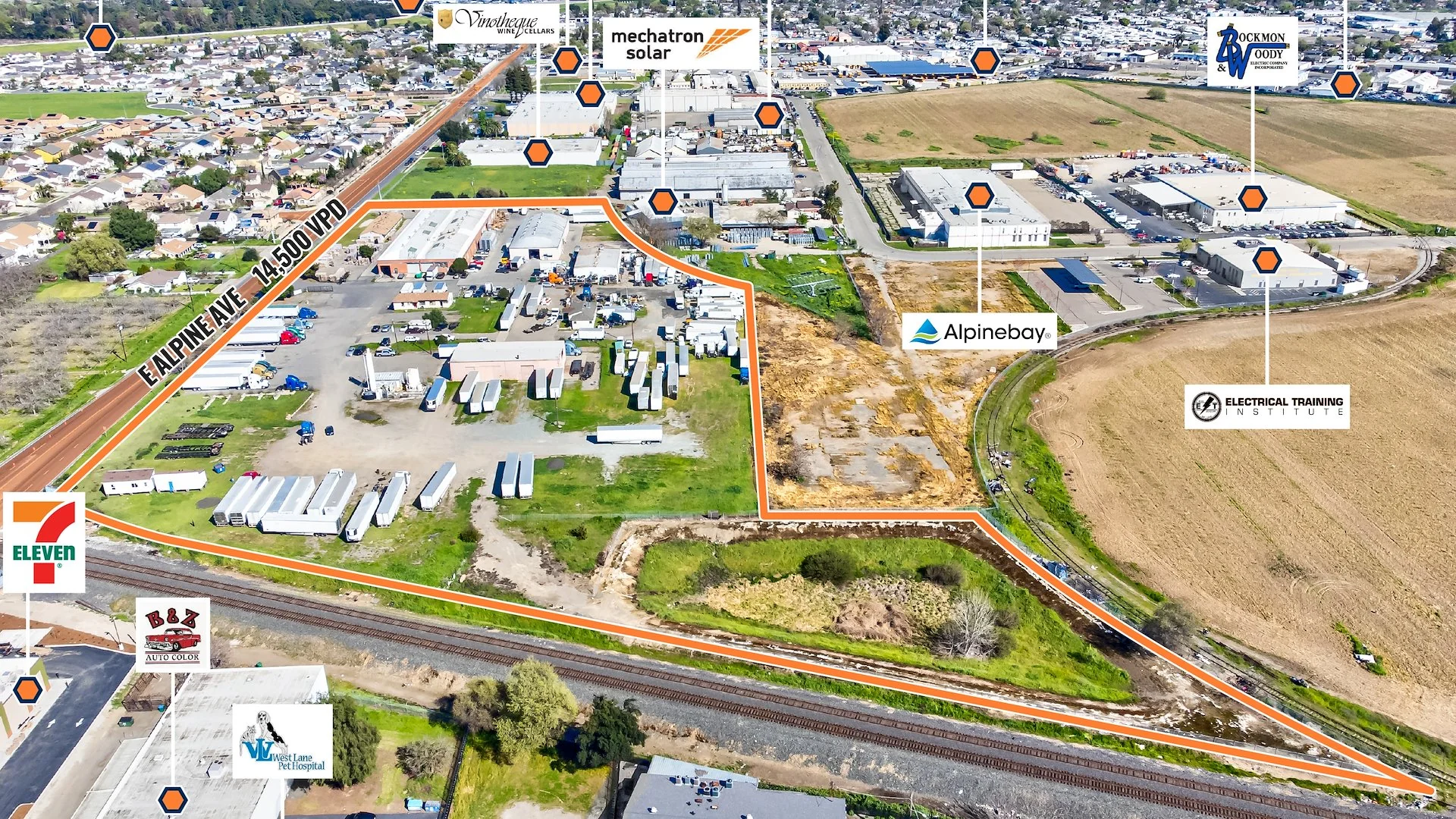 Alpine Industrial Park | 12.63-acres | 7-buildings — Sale in Stockton, CA, photo 2 of 3