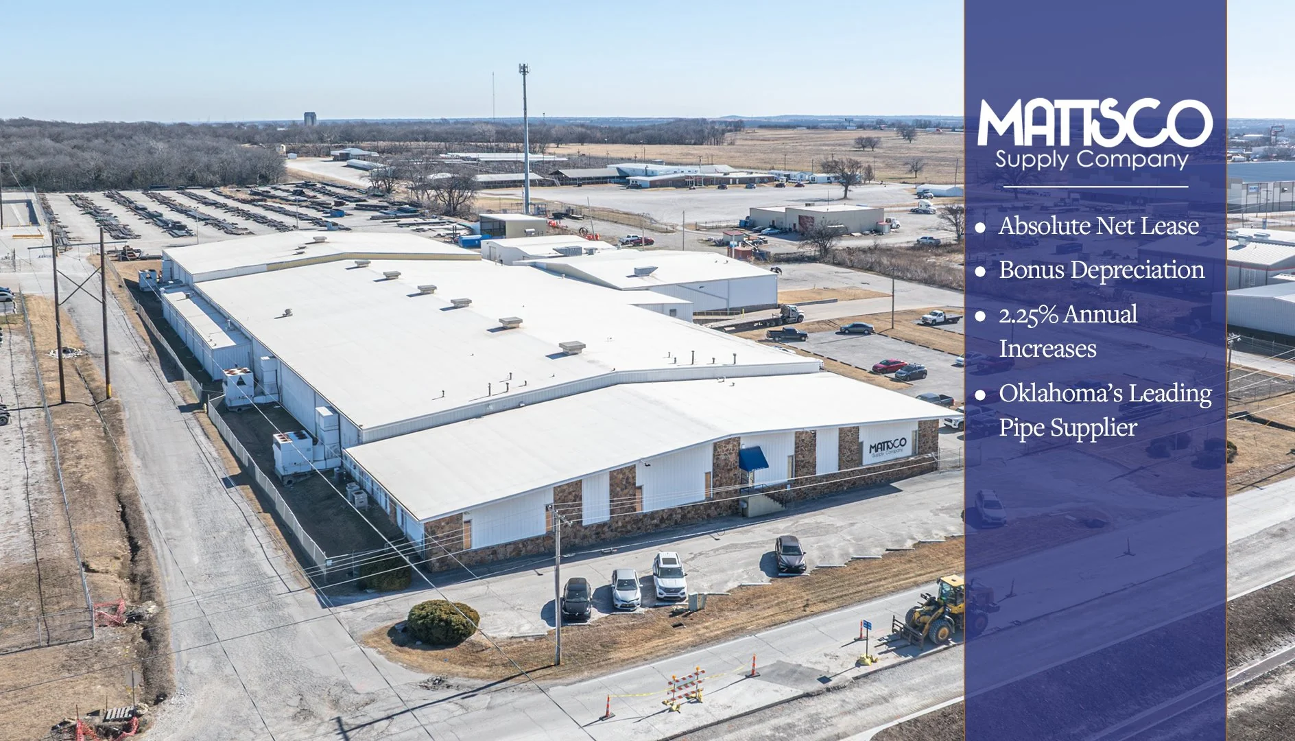 Mattsco - Oklahoma's Leading Pipe Supplier | 2.25%… — Sale in Tulsa, OK, photo 1 of 8