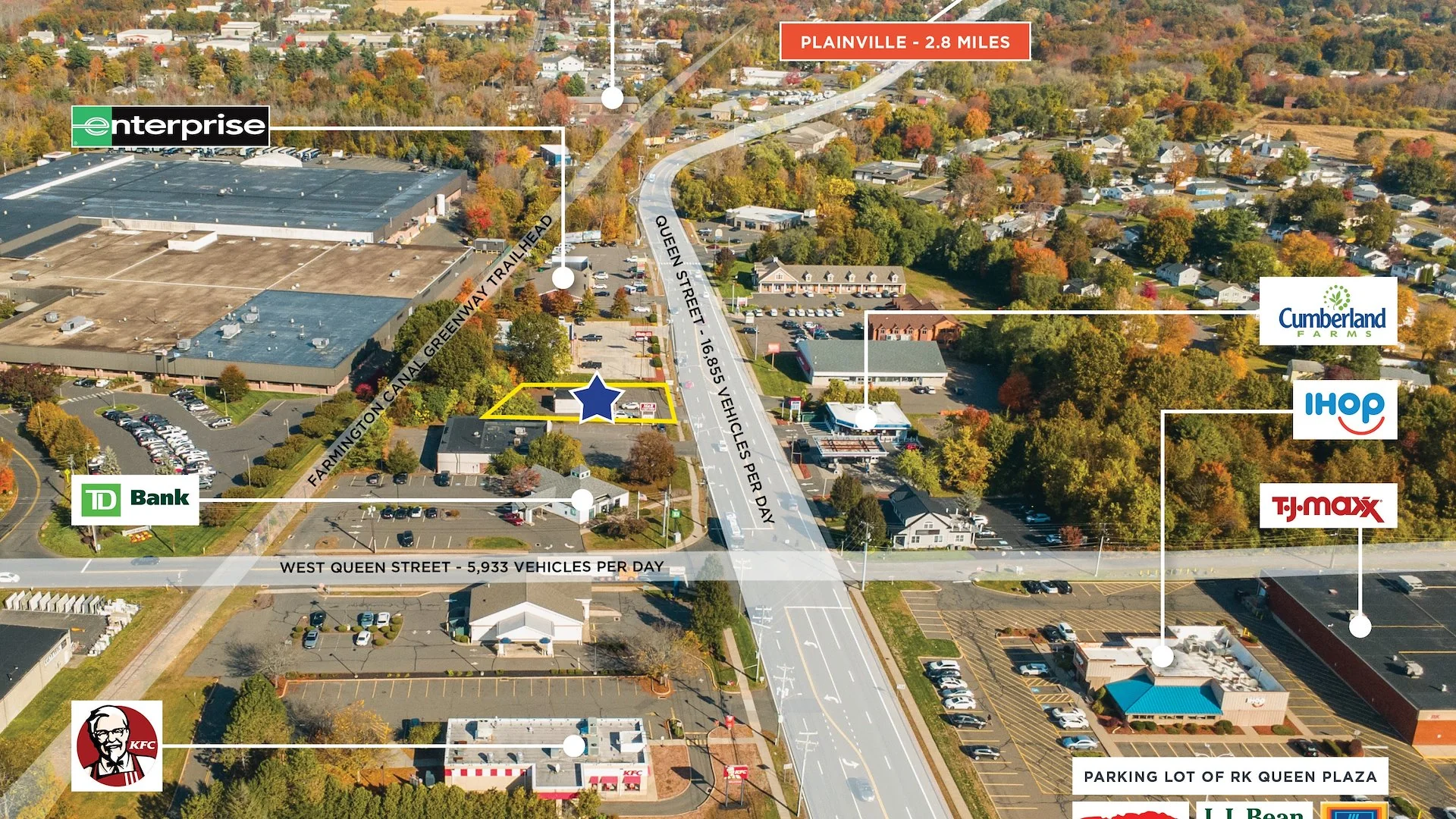 Prime Queen Street Pad Site | 0.47 Acres | 16,500+ VPD — Sale in Southington, CT, photo 3 of 6