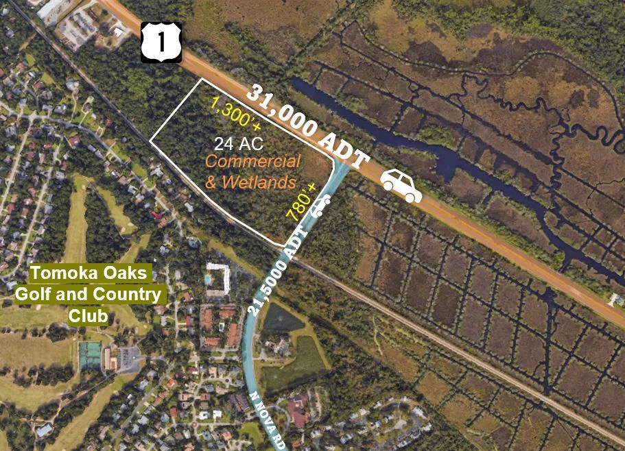 24+/- AC Commercial US 1 Site — Sale in Ormond Beach, FL, photo 3 of 4