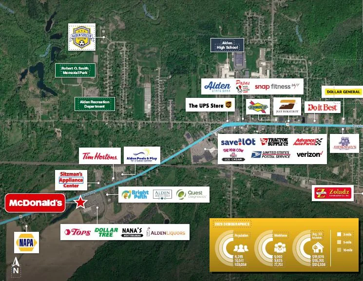 McDonald's | Corporate Guaranteed NNN Lease |… — Sale in Alden, NY, photo 2 of 3
