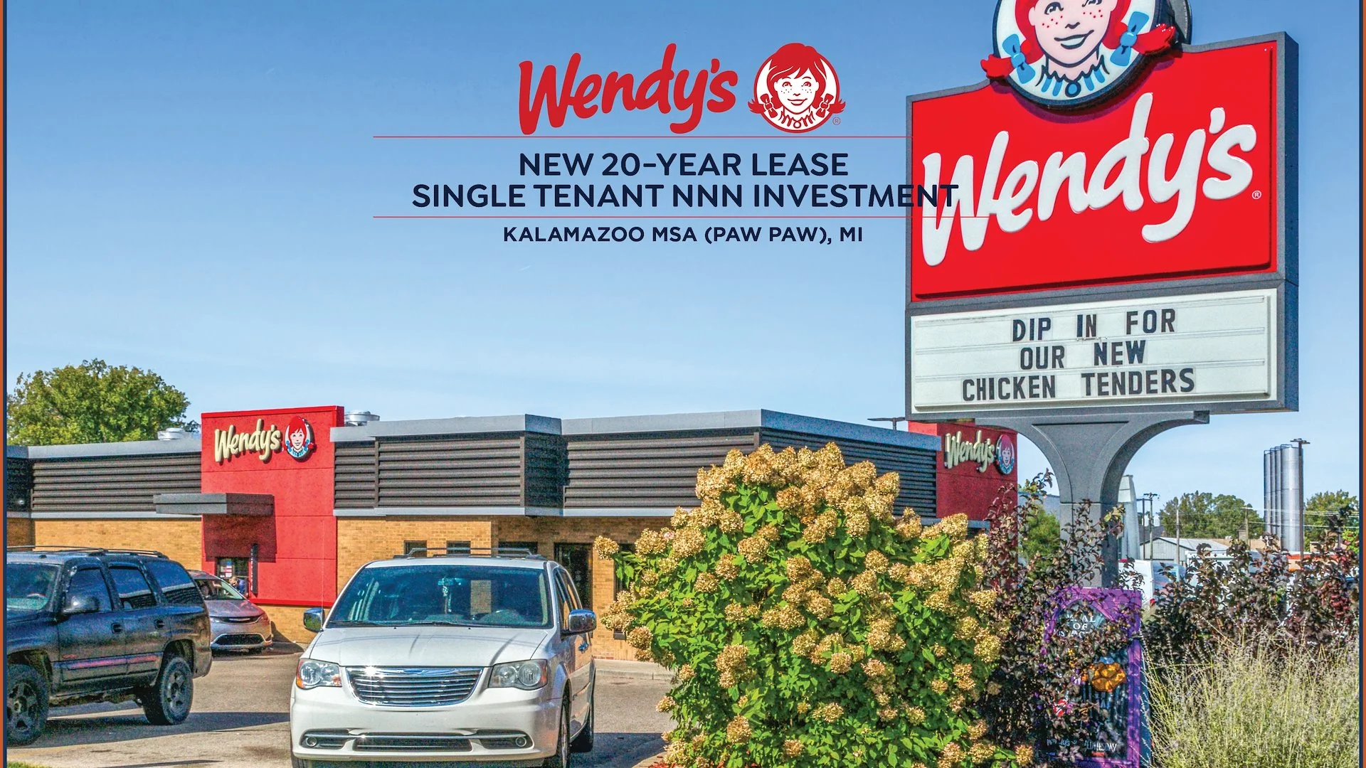 Wendy's - New 20-Year Lease | 390+ Unit Operator — Sale in Paw Paw, MI, photo 1 of 5