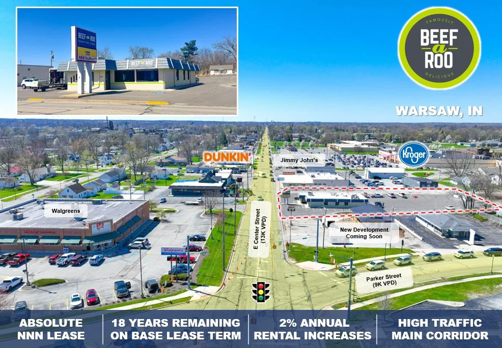 Beef-A-Roo | 18 Years Remaining | Absolute NNN Lease… — Sale in Warsaw, IN, photo 1 of 4