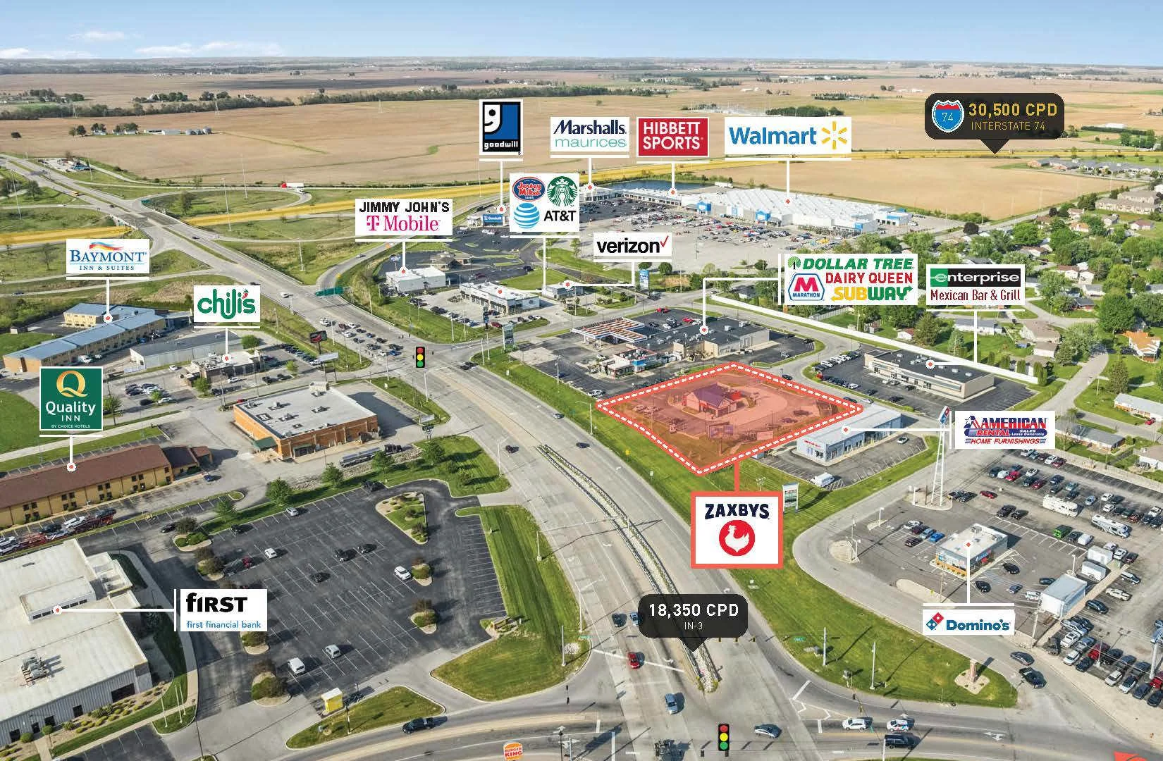 Zaxby's Corporate - 20 Yr Abs NNN — Sale in Greensburg, IN, photo 4 of 5