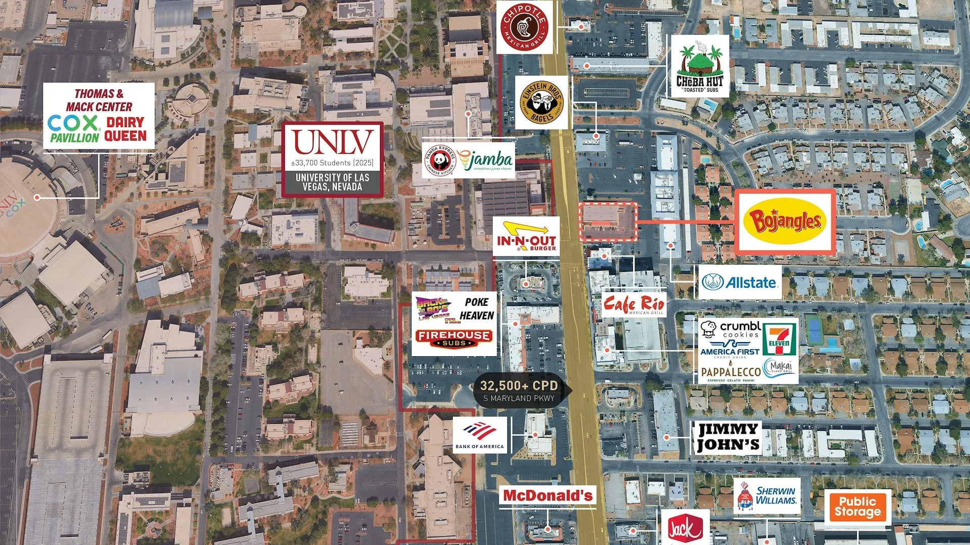Bojangles Ground Lease - @ UNLV Campus - 20 Yr Lease — Sale in Las Vegas, NV, photo 5 of 5