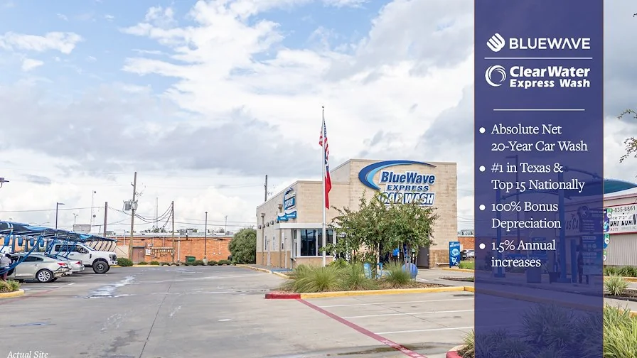 Abs. Net 20-Yr Car Wash | #1 Texas Operator | 100%… — Sale in Beaumont, TX, photo 1 of 7