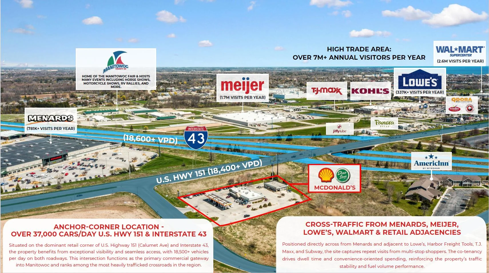 Shell Fuel / Dino Stop + McDonald's — Sale in Manitowoc, WI, photo 3 of 5