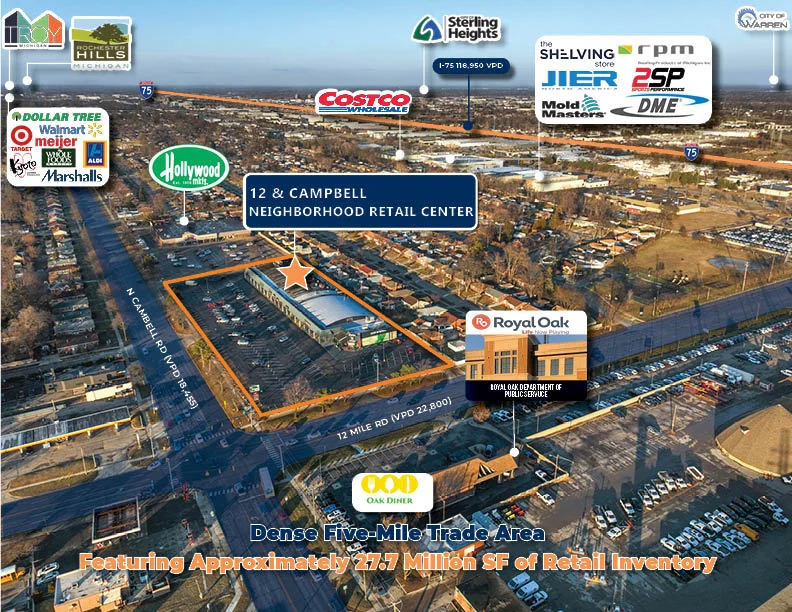 12 & Campbell Neighborhood Retail Center — Sale in Madison Heights, MI, photo 4 of 7