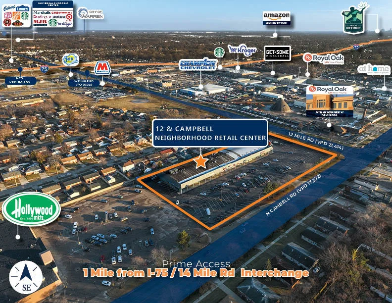 12 & Campbell Neighborhood Retail Center — Sale in Madison Heights, MI, photo 3 of 7