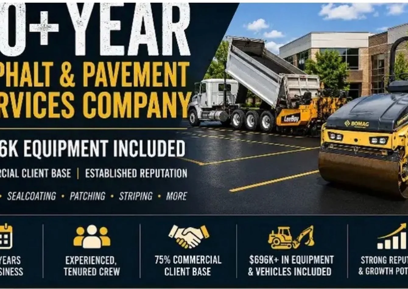 30-Year Asphalt & Pavement Services Company | $696K… — Sale in Columbia, SC, photo 1 of 1