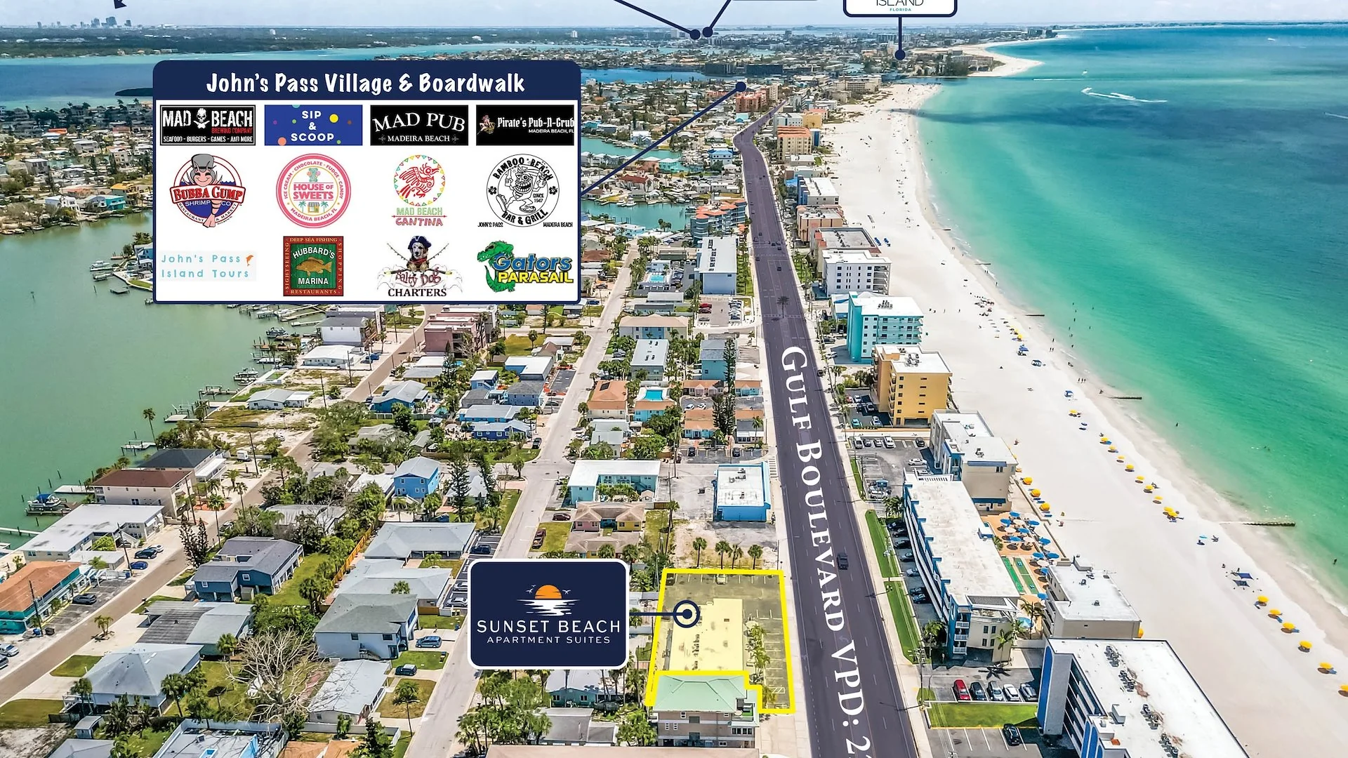 Sunset Beach Suites - hospitality for sale in madeira beach, FL