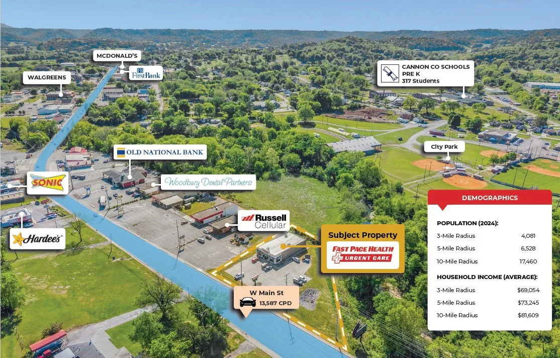 Fast Pace Urgent Care | 5+ Years Remaining | 1.25%… — Sale in Woodbury, TN, photo 3 of 3