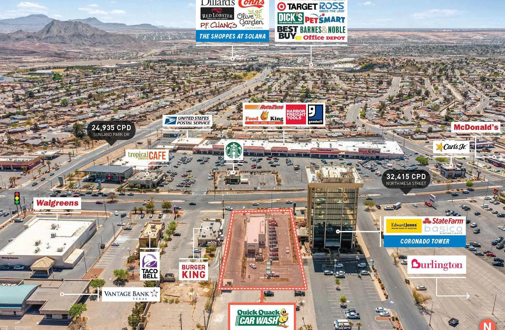 Quick Quack Car Wash Ground Lease — Sale in El Paso, TX, photo 2 of 2