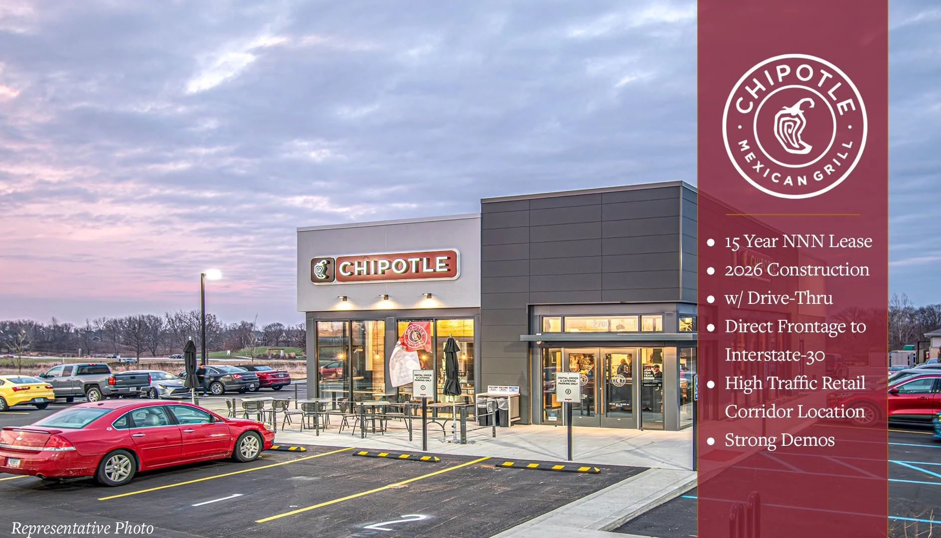 Brand New Chipotle w/ Dr-Thru | 15 Year NNN | Prime… — Sale in Dallas, TX, photo 1 of 6