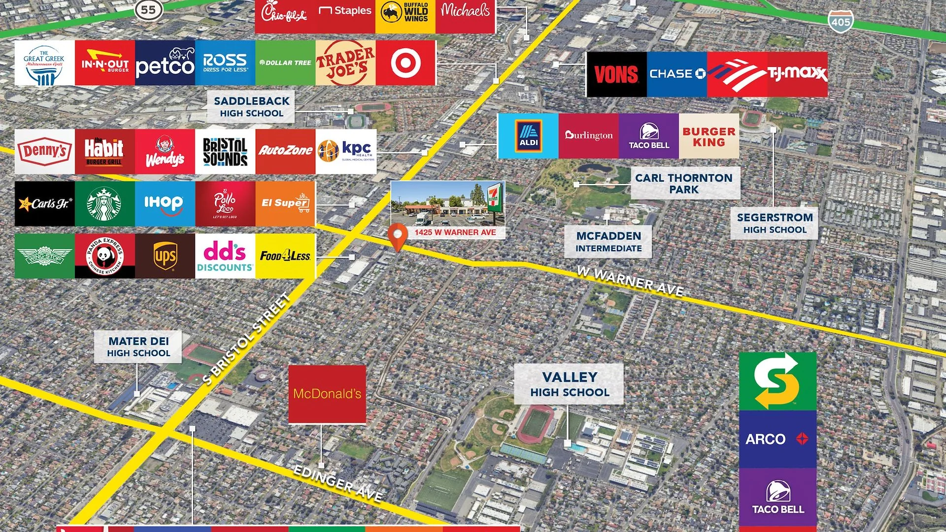 7-Eleven Anchored Santa Ana Plaza — Sale in Santa Ana, CA, photo 3 of 5