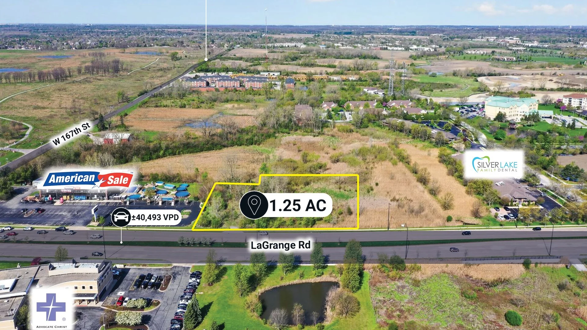 $1 Auction – 1.25 Acre Chicago MSA Site | 40K VPD |… — Sale in Orland Park, IL, photo 7 of 8