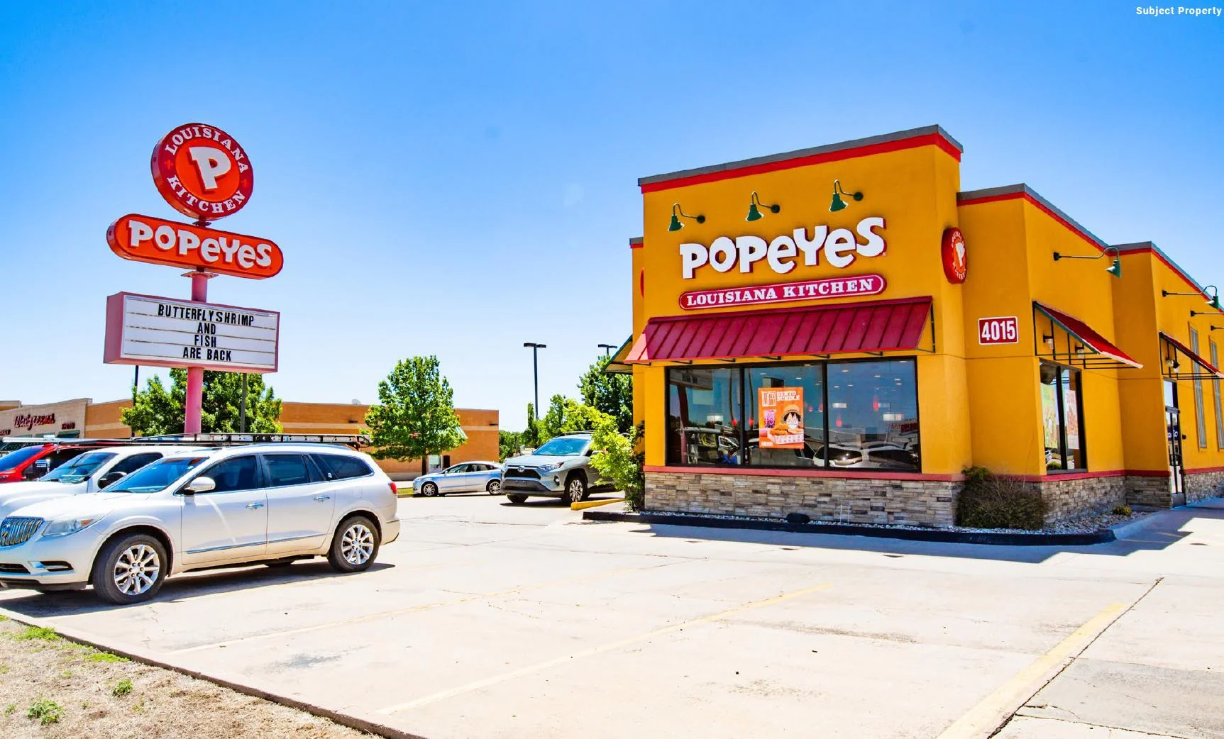 Popeye’s – Leasehold Interest (Building Only) - food service for sale in enid, OK