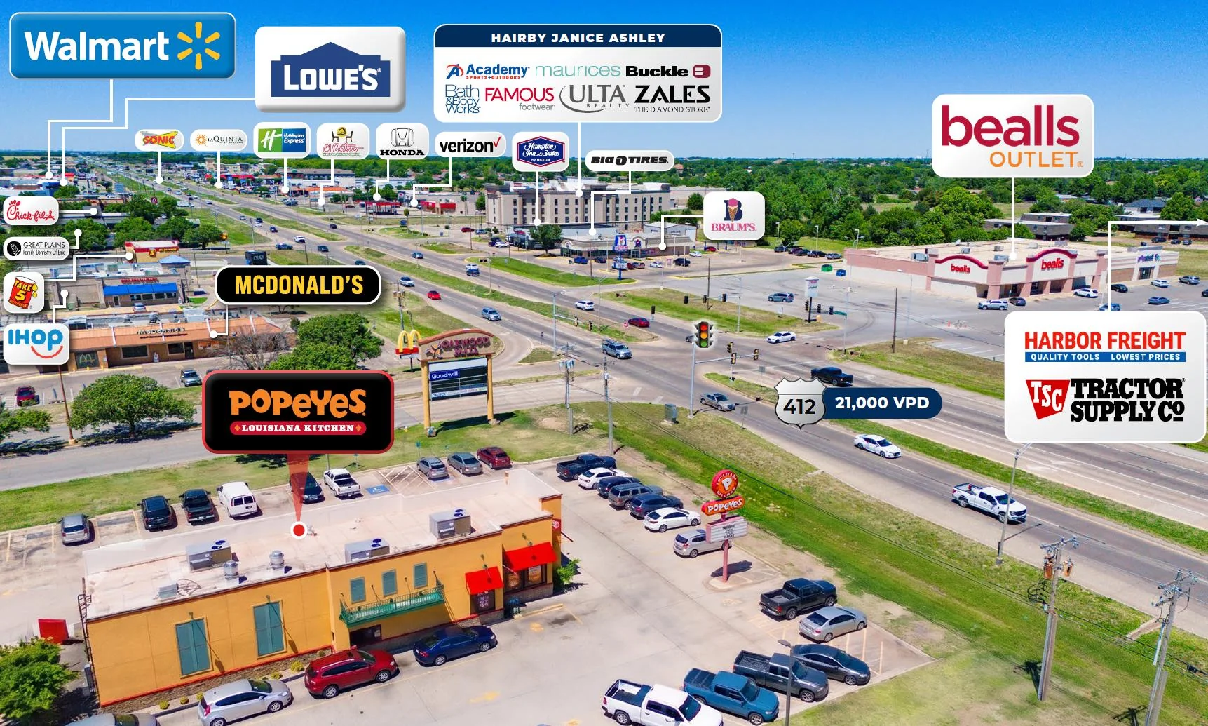 Popeye’s – Leasehold Interest (Building Only) — Sale in Enid, OK, photo 3 of 4