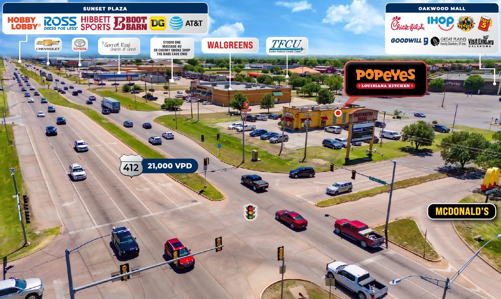 Popeye’s – Leasehold Interest (Building Only) — Sale in Enid, OK, photo 4 of 4