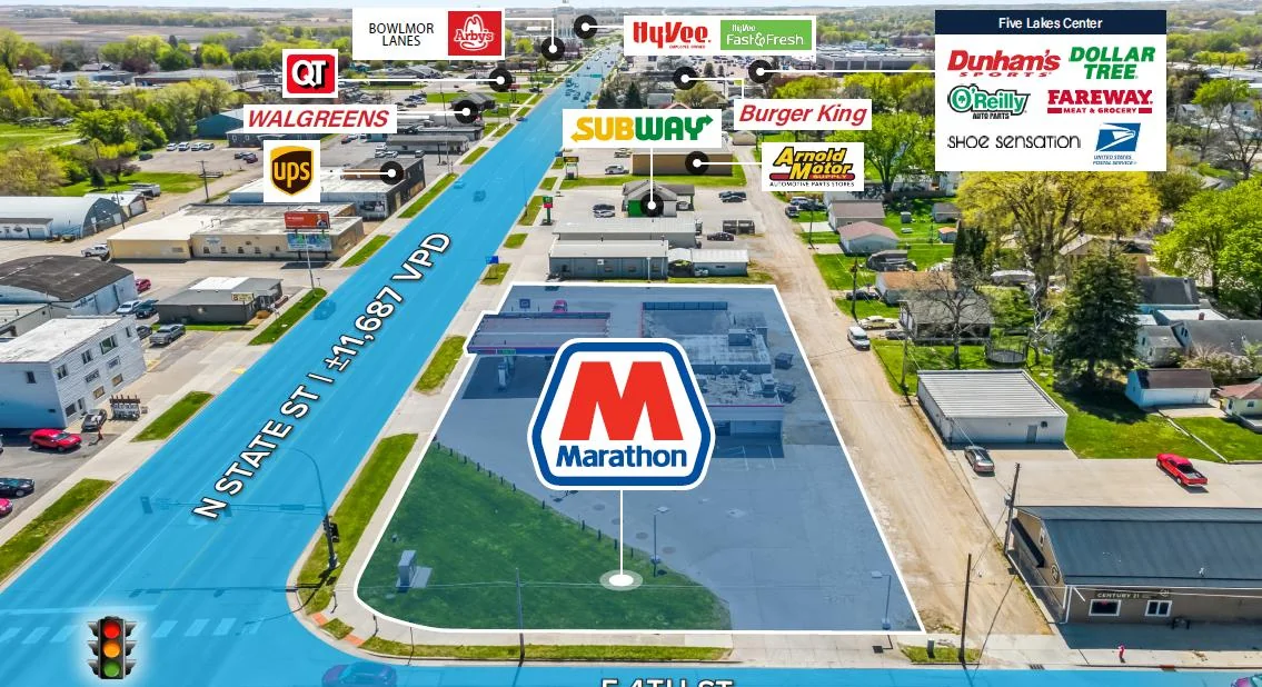 Marathon Gas Station | Absolute-NNN Lease | ±19 Years… — Sale in Fairmont, MN, photo 3 of 3