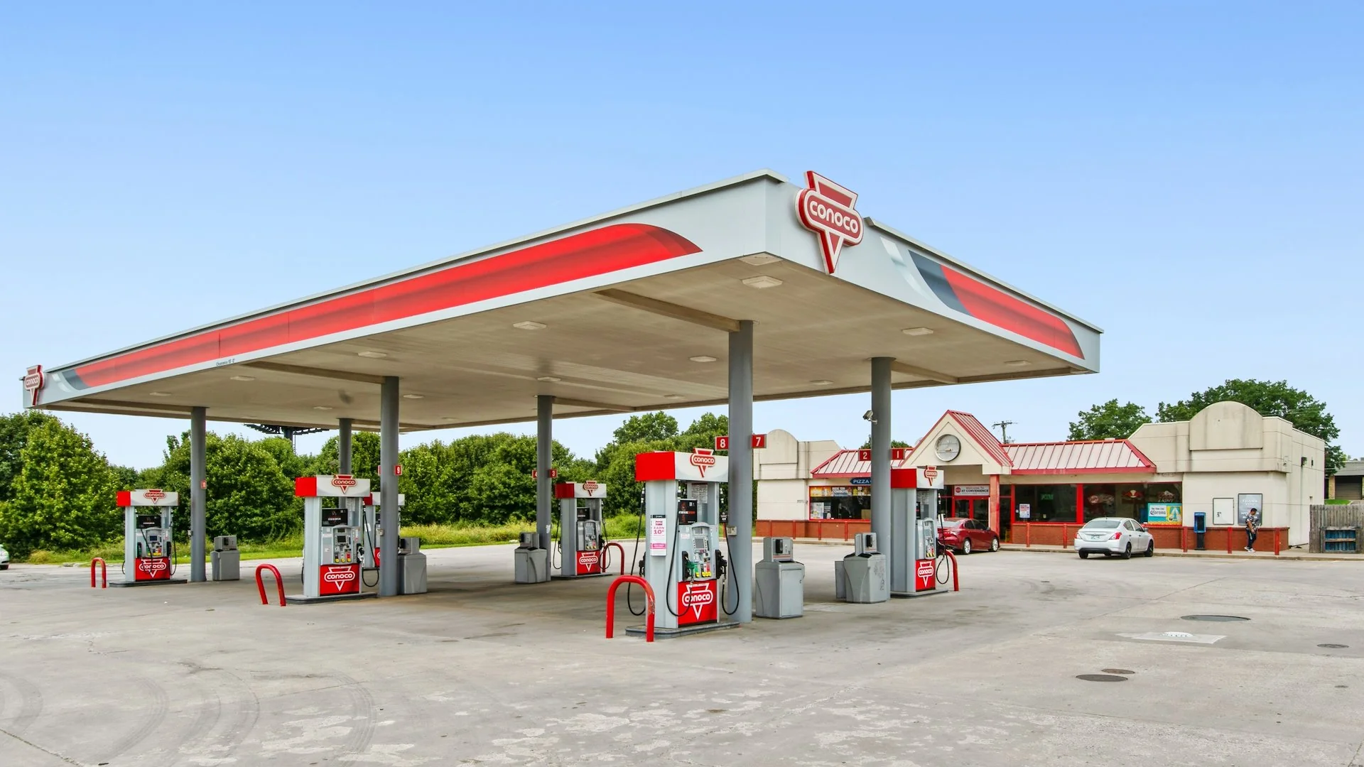 Vacant Gas Station Business Real Estate